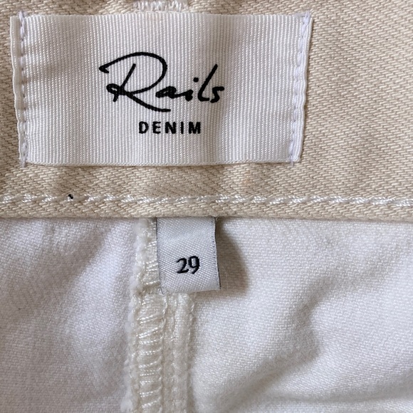 Rails Highland Mini Skirt Denim in Ecru - Picture 6 of 14